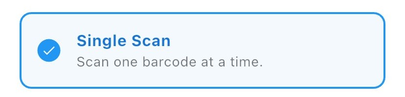 Scan type and name