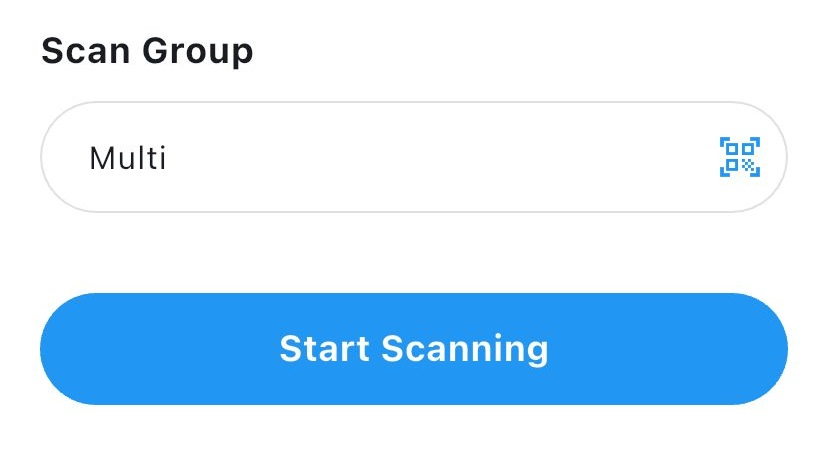 Multi Scan – start scanning
