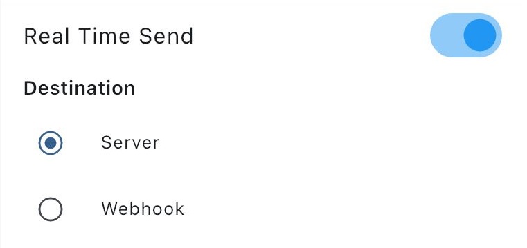 Real Time Send