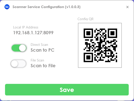 Config step 3 – Scan to PC or File